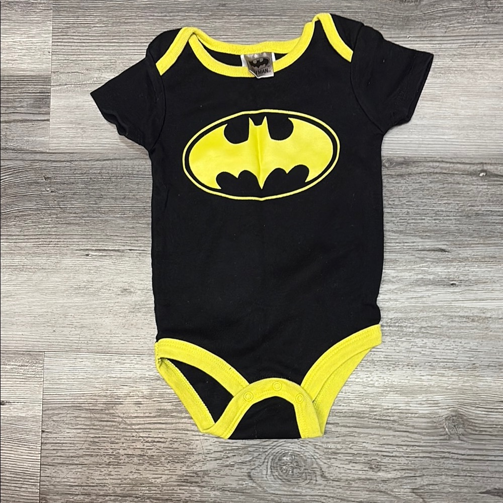 Black and Yellow Batman Baby Onesie 5/$20